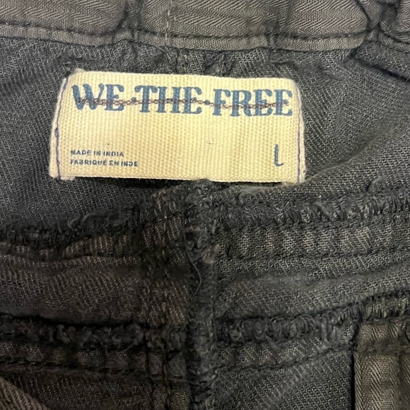 Free People Last Word Parachute Pants NWOT Washed Black Size Large - Picture 13 of 13